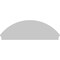 Ekena Millwork Segment Arch 3 Spoke Architectural Grade PVC Combination Pediment, 72"W x 24-7/8"H x 2-3/4"P PEDPC072X250SEG03 - alternate 5